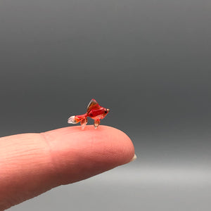 Miniatura de Cristal Pez Goldfish