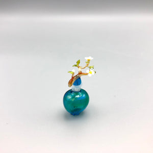 Miniatura de Cristal Jarrón con Flores