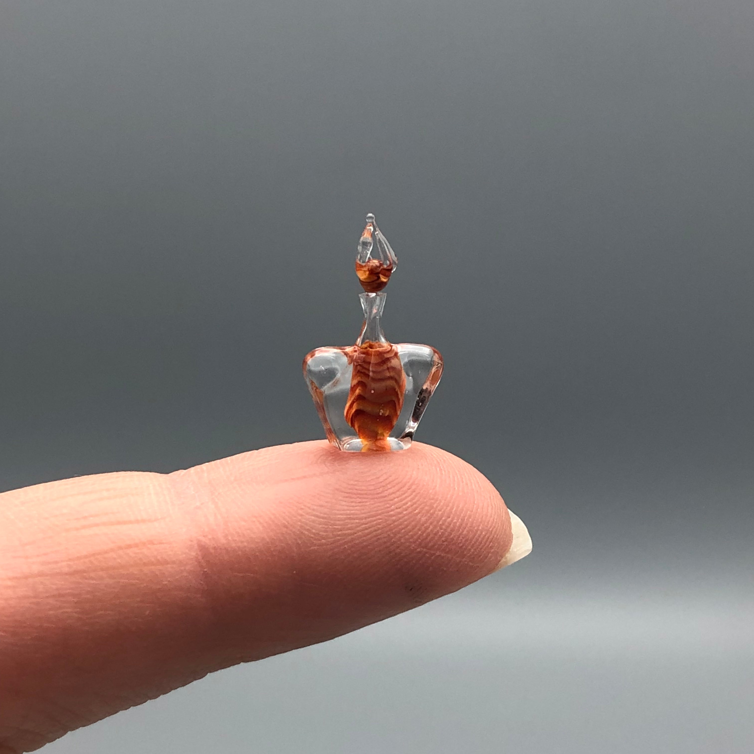 Miniatura de Cristal Bote de Perfume