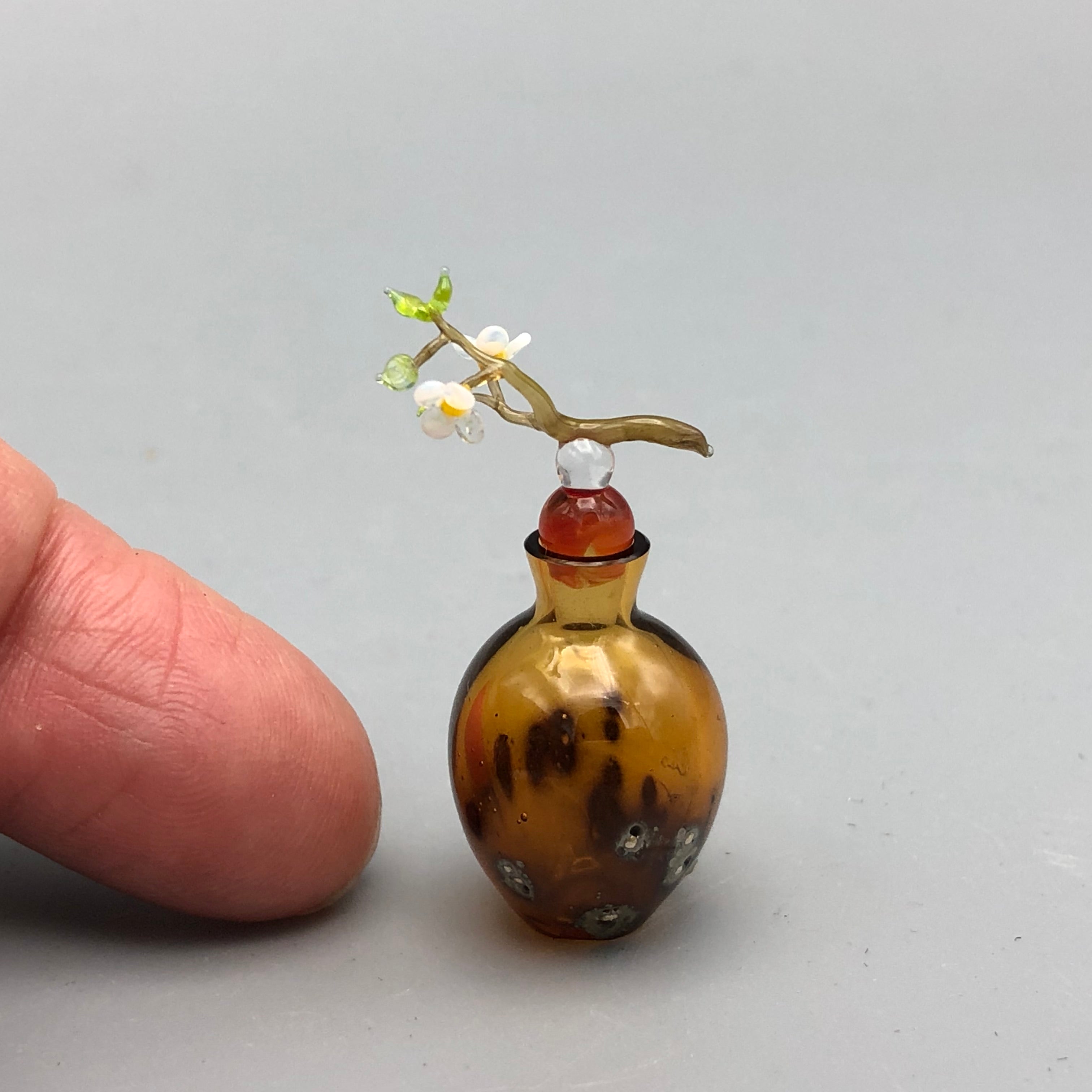 Miniatura de Cristal Jarrón Flores