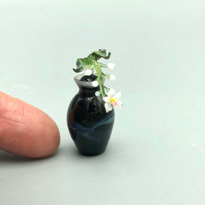 Miniatura de Cristal Jarrón Orquídea