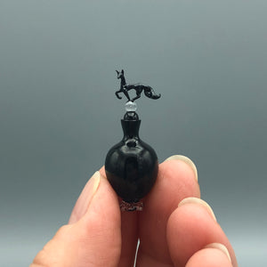 Miniatura de Cristal Jarrón con Zorro