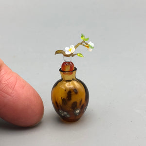 Miniatura de Cristal Jarrón Flores