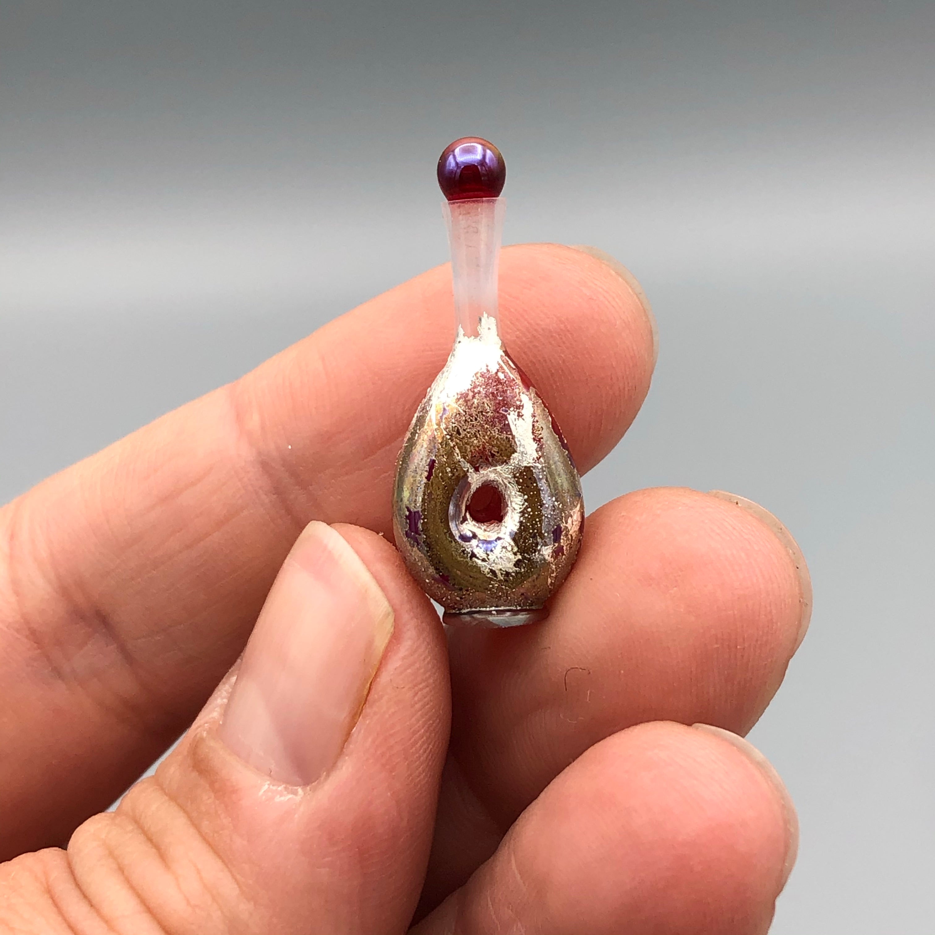 Miniatura de Cristal Jarrón con Tapón