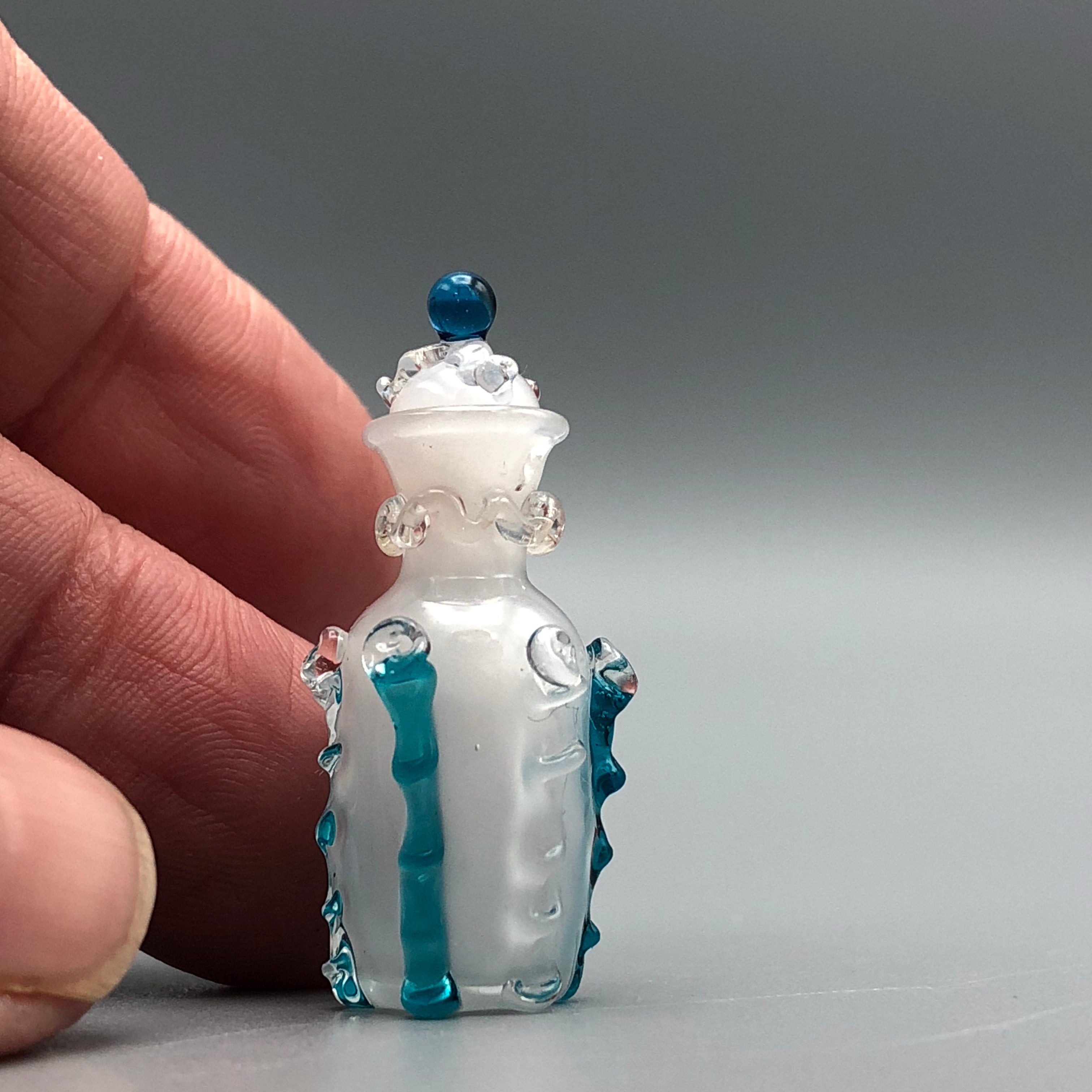Miniatura de Cristal Juego de Jarrón y Fuente