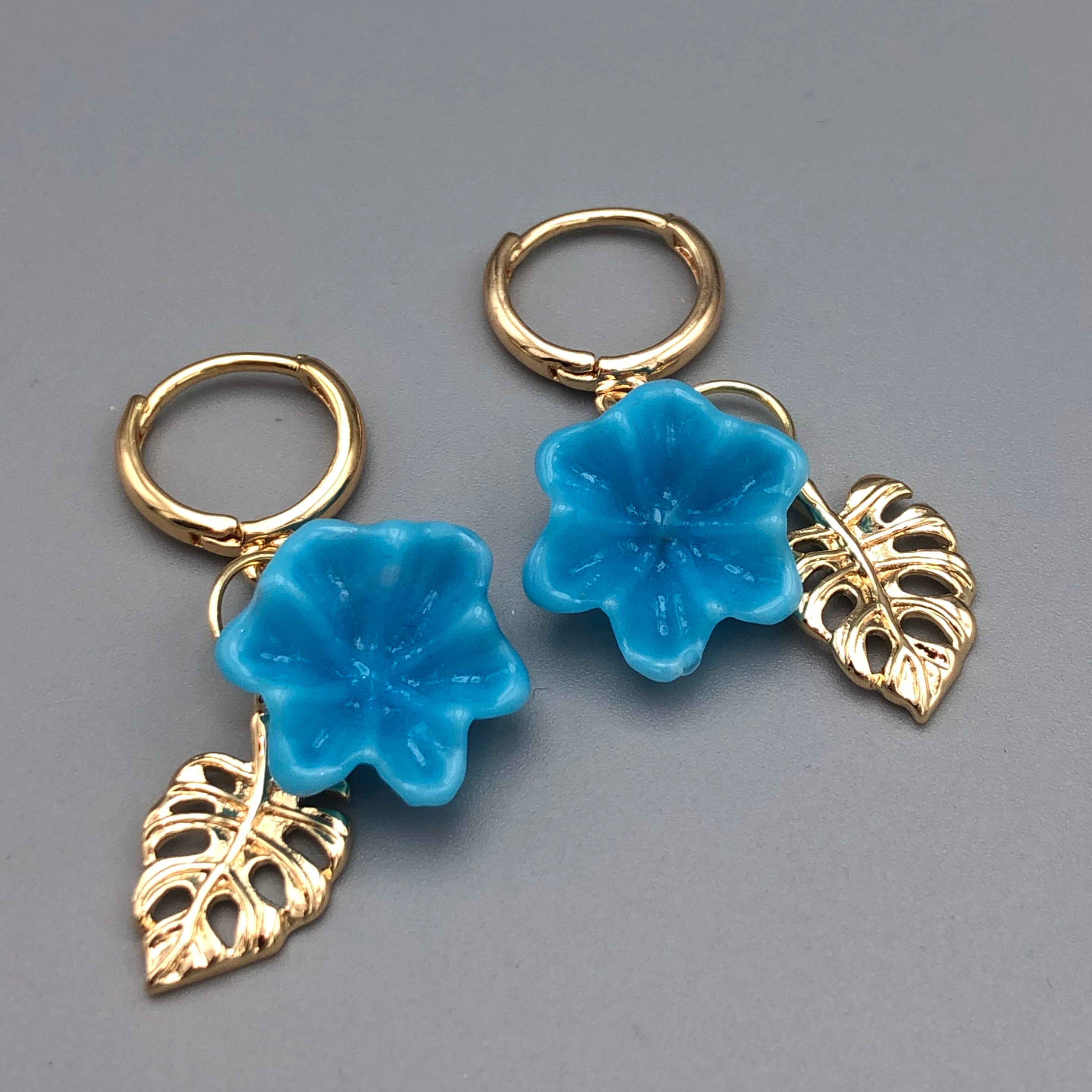 Pendientes Flor Turquesa