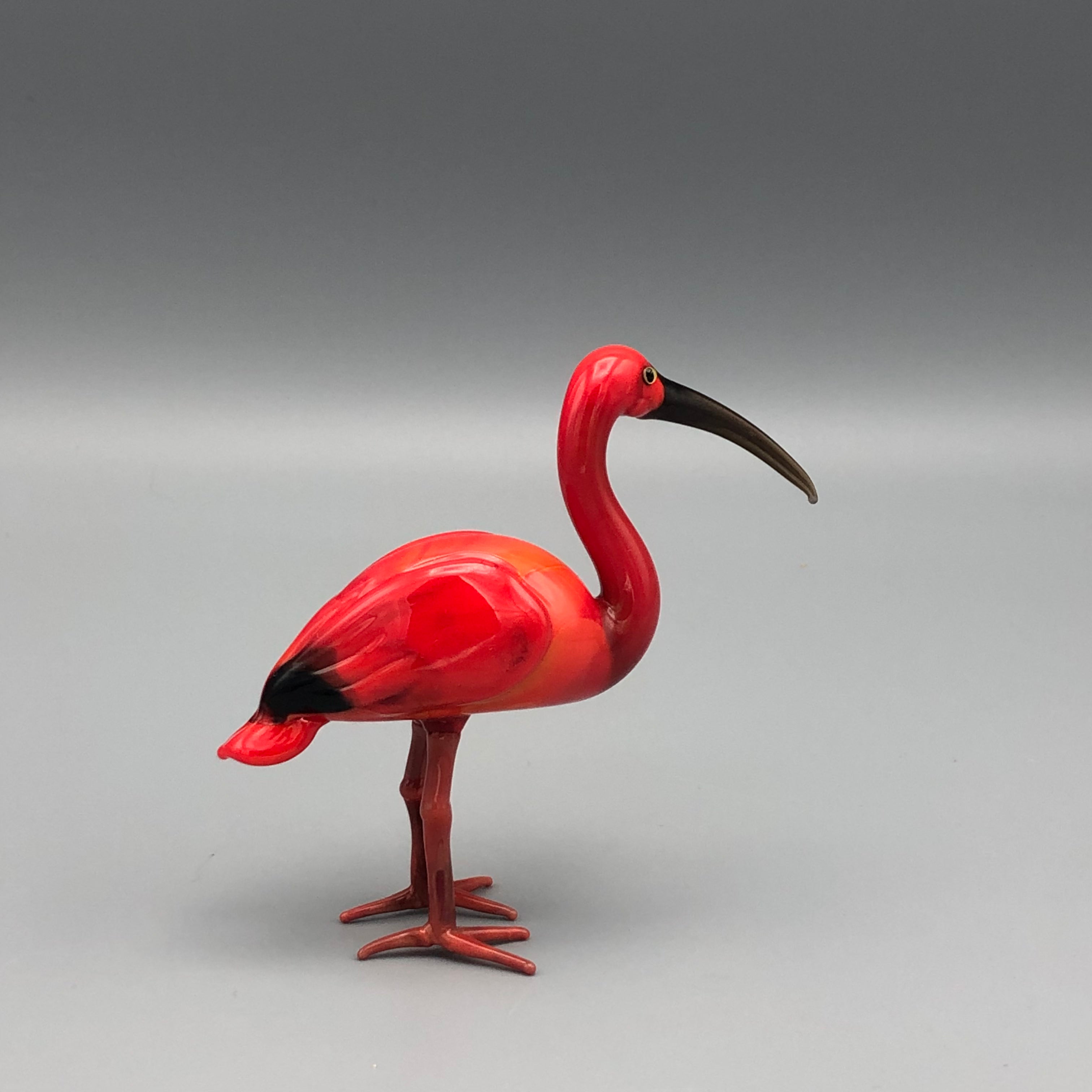 Figura de Cristal Pájaro Ibis Escarlata