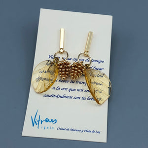 Pendientes Hojas Ámbar