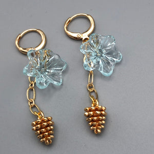 Pendientes Flor Celeste