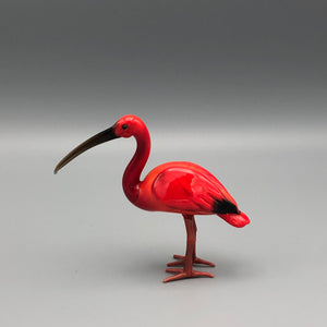 Figura de Cristal Pájaro Ibis Escarlata