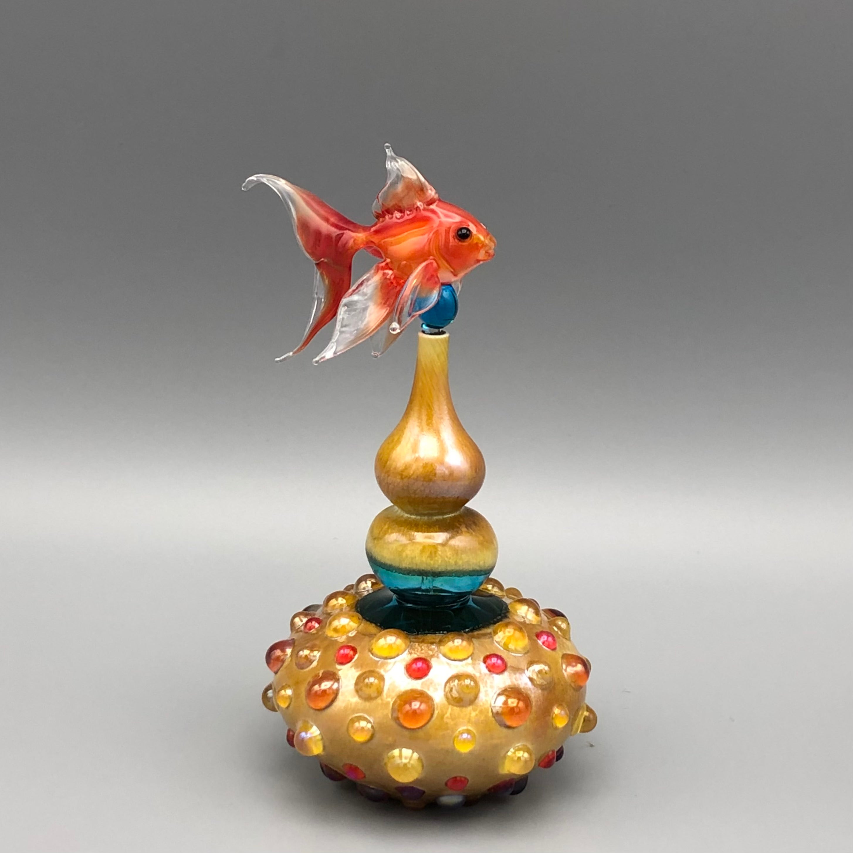 Perfumero de Cristal Soplado GoldFish