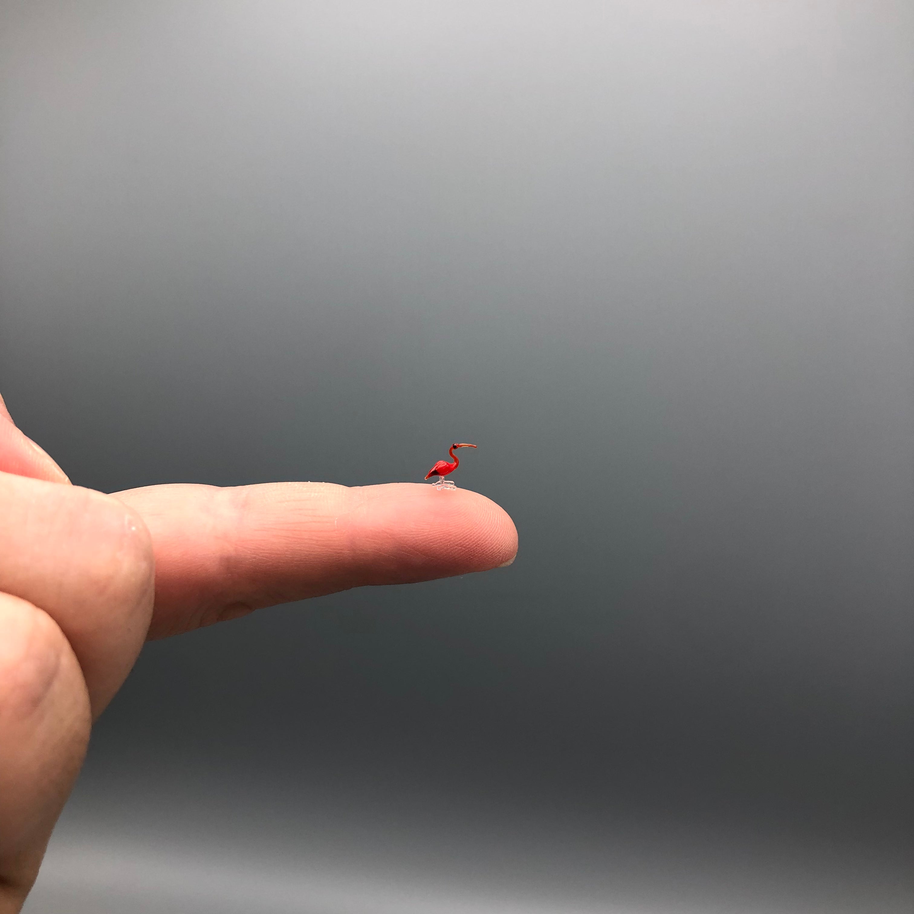 Miniatura de Cristal Ibis Escarlata