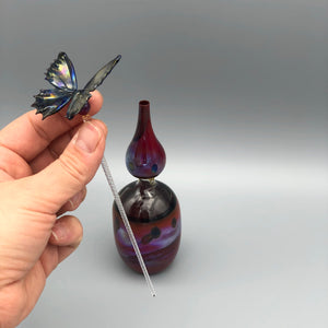 Perfumero de Cristal Soplado Mariposa